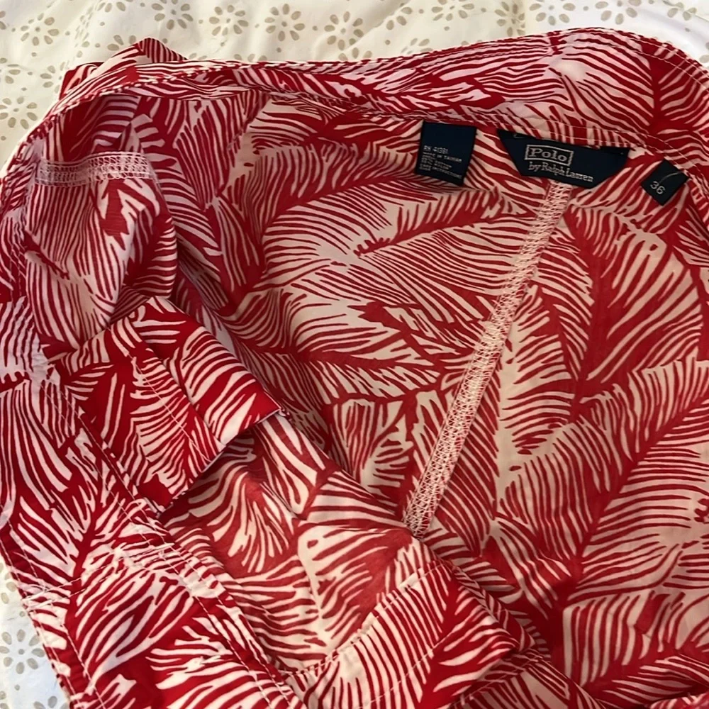Polo by Ralph Lauren Red and White Swim Board Shorts - Picture 3 of 8